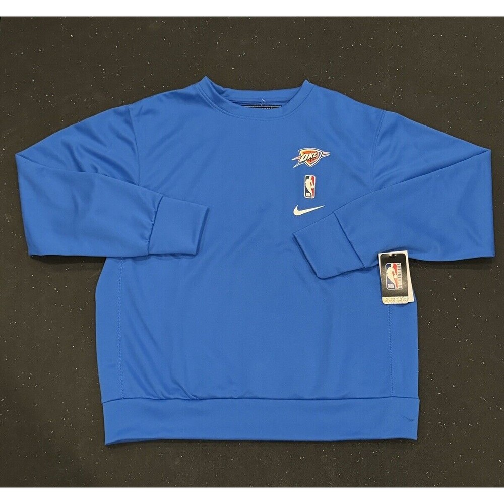 Nike Oklahoma City Thunder 2024 Authentic Warmup Shirt NBA Engineered Men MEDIUM